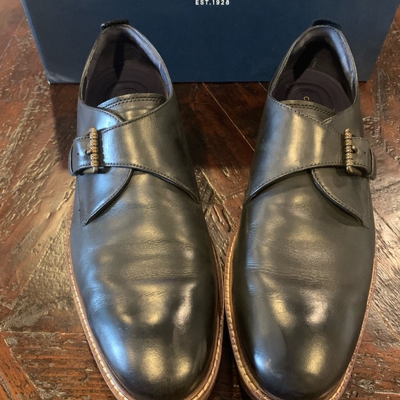 Cole Haan Other - Cole Haan Black Leather Monk Strap Derbys
